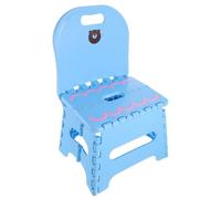 HEMOTON Bleue Chaise Pliante Portable et Pliable Dossier, en Plastique | Pêche et Pique-niques, Plastique Résistant à L’usure, Facile à Ranger, Format Compact