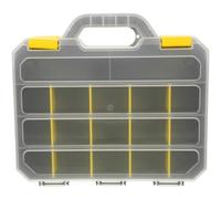 HEMOTON Boîte à Outils Séparateurs Amovibles en PP, Grosse Capacité, Boucle de Sécurité et Protection Renforcée, Mallette Portable pour Organiser Vis et Composants