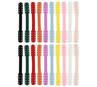 HEMOTON Boucles D'extension en Silicone pour Masque Surface Antidérapante Crochet Réglable Lot de 20 Pièces pour Masques à Bandeau Oreilles pour Couleur Aléatoire Plusieurs styles