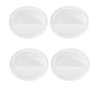 HEMOTON Boutons de Commande Remplacement pour Chauffage Soufflant et Ventilateur en Plastique Blanc Lot de 4 Installation Facile et Antidérapante pour Four et Cuisinière