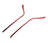 HEMOTON Branches de Remplacement pour Lunettes, Paire Rouge Métal Résine | Lunettes et Lunettes de Lecture, Limite le Frottement sur Visage et Oreilles, 1 Paire