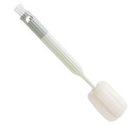 HEMOTON Brosse de Nettoyage pour Bouteille Multifonction Tête en Éponge Résistante à L'usure, Manche Long en Pp et Nylon, Légère, Usage Quotidien Voyage