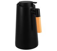 HEMOTON Carafe à Café Isotherme 1000ml Noire avec Poignée et Couvercle | Verre et Pp, Isolation sous Vide, Garde les Boissons Chaudes ou Froides, Style Minimaliste Élégant