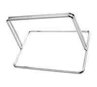 HEMOTON Clip de Panneau Mobile en Acier Argenté Résistant aux Rayures, Pince Serrée sans Perforation pour Séparateur de Bureau, pour Écoles et Salles D'examen