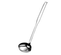 HEMOTON Cuillère à Graisse Filtrante Surface Lisse en Acier Inoxydable Argentée et Crochet Pratique pour Séparation Facile de L'huile Cuisine