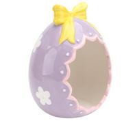 HEMOTON Décoration de Pâques en Céramique pour Hamster et Hérisson, Maison en Coquille D'œuf pour Nid Confortable, Teinte Pourpre, Design pour Décoration Quotidienne