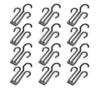 HEMOTON Égouttoir à Chaussures en Plastique Noir 50pcs Cintres de Séchage Portables pour Chaussures et Baskets, pour Voyage et Activités en Extérieur