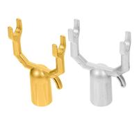 HEMOTON Fourche à Perche de Séchage 2pcs en Alliage D'aluminium, Résistante la Rouille, Gain de Temps, Accessoires pour Tringle à Vêtements, pour Usage Extérieur Suspendre de Linge