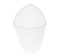 HEMOTON Gobelet Doseur en Silicone Blanc Forme Triangulaire pour Résine Époxy et Liquides, Haute Flexibilité et Facile à Utiliser pour DIY et Moulage