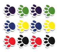 HEMOTON Lot de 12 Gommes à Sec en Eva Forme Patte de Chat pour Tableau Blanc Magnétique, Facile à Coller et Prise en Main Confortable, pour Bureau et Enseignement