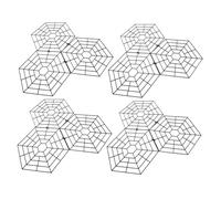 HEMOTON Lot de 15 Pièces de Filet Flottant Noir en Plastique pour Bassin à Poissons, Protection Multifonctionnelle Élégante Les Prédateurs en Extérieur