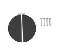 HEMOTON Lot de 2 Boutons de Tiroir Demi-lune en Aluminium Spatial, Surface Lisse et Finition Polie, Poignées Élégantes pour Armoire Cuisine ou Placard, Entraxe 64 Mm Couleur Aléatoire