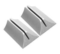 HEMOTON Lot de 2 Pinces de Support pour Séparateur de Bureau en Plastique Argenté, Ajustables et Faciles à Utiliser pour Espace de Bureau, Réduisant Les Distractions