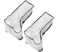 HEMOTON Lot de 2 Pochettes de Rangement pour Bottes Hautes Étanches et Anti-Poussière Fermeture Éclair et Poignée Paquet à Chaussures Portables pour Voyages et Protection des Bottes