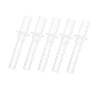 HEMOTON Lot de 5 Embouts de Paille en Silicone Réutilisables pour Gourdes D'garçon et Filles, Remplacement Solide Diamètre Intérieur 6mm et 4mm pour Bouteilles à Bec