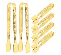 HEMOTON Lot de 6 Pinces à Charbon Vintage pour Brûleurs de Parfum, Accessoires Professionnels pour Manipulation Sûre Charbon de Parfum, Design Antique avec Poignée Gravée,