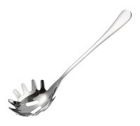 HEMOTON Louche À Pâtes Spaghetti Serveur 304 en Acier Inoxydable Pates Fourche pour La Cuisson des Pates, Nouilles écumoire, 9. 4 Pouces Cuillère À Spaghettis