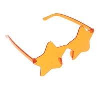 HEMOTON Lunettes de Soleil Party Star D'étoile Orange en Pc, Sûres et Résistantes, pour Fête Estivale et Événements Mode Uniques