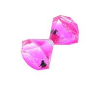 HEMOTON Minuteur à Liquide Sablier à Huile Design Diamant en Acrylique Rose | Effet Visuel Apaisant, Décor de Bureau et Étagère, Usage Maison ou Classe, pour Garçon Fille