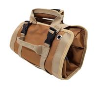 HEMOTON Organisateur D'outils Portable en Toile Oxford Kaki | Rangement Facile D'accès, Format Roulé, Usage Mobile, pour Pros du Bois