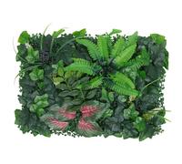 HEMOTON Panneau Vegetal Artificiel Fond Végétal Imité Vert en Plastique | Plante Murale Artificielle, Panneau Artificiel pour Treillis et Pièce, Décor Mural, Intimité, Fond Décoratif