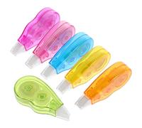 HEMOTON Papier Ruban Correcteur Portable Blanc 6 Pièces ABS | Réécriture Instantanée sans Temps de Séchage, Usage Stylo ou Crayon, Format Pratique pour Adolescents