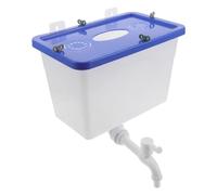 HEMOTON Plastique Réservoir D'eau Mural Vintage Bleu avec Robinet 8l | Installation Murale Gain de Place, Entretien Facile, Débit Stable, Usage Washroom et Salons de Coiffure Couleur Aléatoire