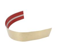 HEMOTON Plinthe en acier inoxydable or avec finition brossée, plaque auto-adhésive pour porte d'entrée, protection durable pour usage intérieur et bureau
