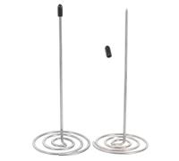 HEMOTON Porte-reçu de Restaurant en Acier Inoxydable Argenté 15 Cm, Lot de 2 Pièces, Facile à Utiliser, pour Bureaux et Banques, Organise Efficacement les Factures