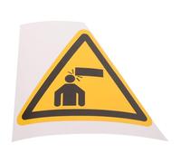 HEMOTON PVC Panneau D'avertissement Attention la Tête Adhérence Forte Jaune et Installation Rapide pour Signe Bas Sécurité Entrepôts et Zones de Stockage