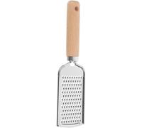 HEMOTON Râpe Plane Zesteur Multifonction Manche en Bois Bleu en Acier Inoxydable Facile à Nettoyer, Accessoire Cuisine Pratique pour Fruits et Légumes