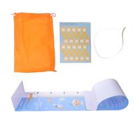 HEMOTON Tapis de Mesure pour Bébé 0-3 Ans Mètre Ruban de Circonférence, Toise Intégrée et Mesure du Tour de Tête, Tissu Résistant à L’humidité, Suivi Croissance Garçon et Filles,