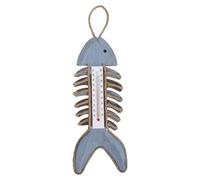 HEMOTON Thermomètre Intérieur Extérieur Décoratif Mural en Arête de Poisson Vintage en Bois Capteurs Haute Précision pour Décoration de Jardin et Salon