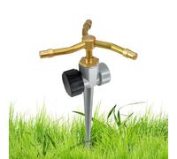 Hemousy Arroseurs de Pelouse pour Extérieur - Arrosoir Jardin en Laiton À 3 Bras | Résistant aux Intempéries avec Couverture à 360 Degrés pour Jardin Pelouse Paysage Piscine Arrière-Cour Ferme Serre