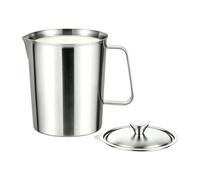 Hemousy Verre mesureur liquide | Récipient Double Échelle Résistant Chaleur Avec Couvercle | Verre Doseur À Double Marquage,Pour Cuisson Pâtisserie Préparation Four Lave-Vaisselle