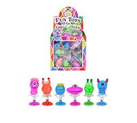 Henbrandt 6x Pièces Monster Jump Ups Ressort Sauteur Mini Monstres pour Enfants, Sacs de Fête Calendrier de l’Avent Cadeau d’Anniversaire Enfant Fille Garçon