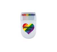 Henbrandt Lot de 2 pinceaux de peinture pour visage et corps Motif drapeau arc-en-ciel pour le visage et le corps Pour défilés de fierté Gay Pride Mois Festival Party Célébrations LGBT Pride