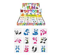 HENBRANDT Lot de 24 tatouages temporaires pour enfants Motif panda