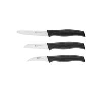 HENCKELS by ZWILLING Elements Set de couteaux 3 pièces, couteau universel, couteau à légumes et couteau à éplucher, noir