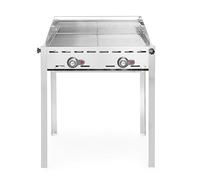 HENDI Système de gril Green Fire 2 brûleurs, Profi Line, 2 grilles en acier inoxydable Gastronorm 1/1, 11,6kW, 740x612x(H)825mm