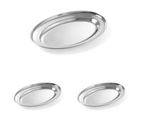 HENDI 404003 Plat Ovale (Lot de 3)