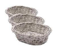 HENDI 426616 Panier à pain ovale, Gris (Lot de 3)