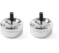 HENDI 440209 Cendrier avec bouton poussoir (Lot de 2)