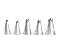 Hendi 551790, 5 douilles ondulées pour cônes de pâte feuilletée, lot de 5