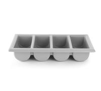 Hendi Bac à couverts 552308 GN 1/1 H 100 mm 4 pièces Gris