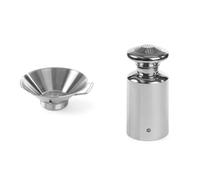 HENDI 630808 Egouttoir à Friture En Inox, Silver & 630136 Salière Et Poivrière