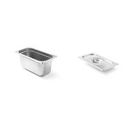 Hendi 806449 Bac Gastronome GN 1/3 5,1 Liter & 806845 Couvercle Gastronome