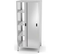 HENDI Armoire passe-plat avec portes coulissantes, Kitchen Line, 800x700x(H)1800mm