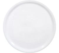 HENDI Assiette à Pizza Ronde en Porcelaine Émaillée, Assiette Uni pour Servir la Pizza, Compatible Micro-ondes et Lave-vaisselle, ⌀280mm, Blanc