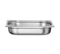 HENDI Bac Gastronorm GN 1/2, Kitchen Line, résistance thermique -40 °C à 250 °C, compatible four et bain-marie, 4L, 325x265x(H) 65mm, acier inoxydable